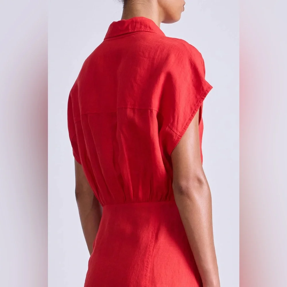 Apiece Apart San Vito Sarong in Poppy Red - Picture 5 of 11
